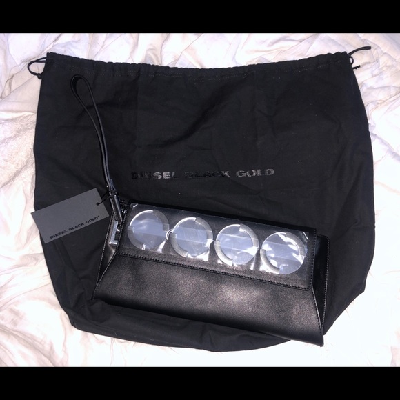 Diesel black gold clutch